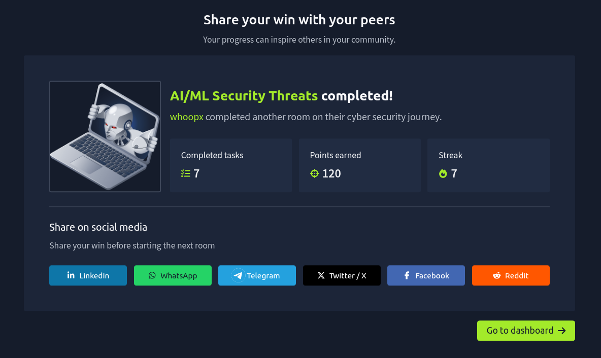 AI/ML Security Threats - TryHackMe