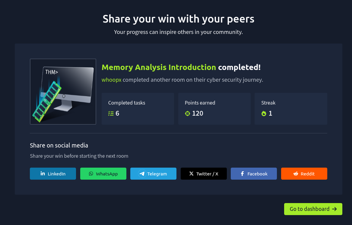 Memory Analysis Introduction - TryHackMe
