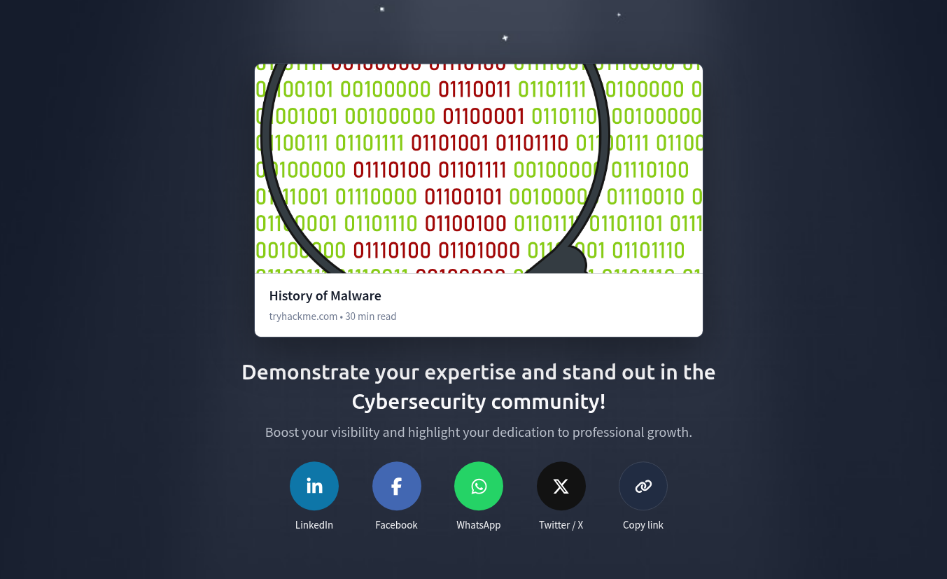 History of Malware - TryHackMe