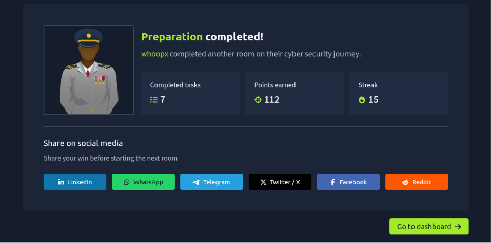 Preparation - TryHackMe