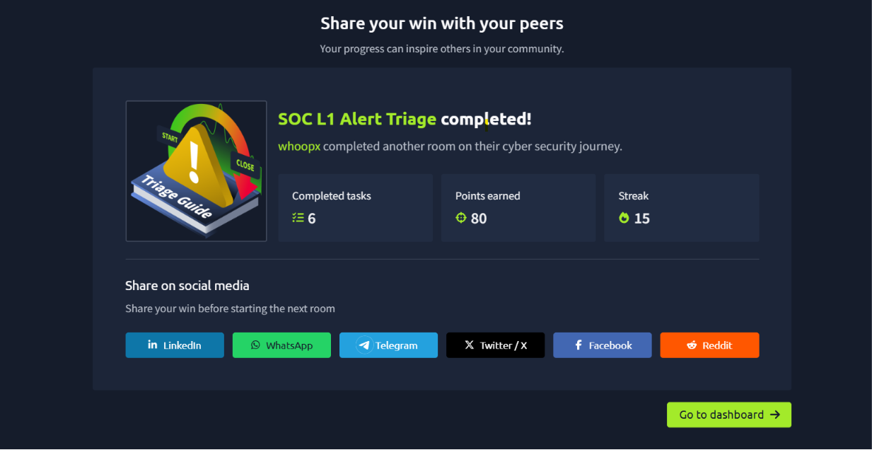 SOC L1 Alert Triage - TryHackMe